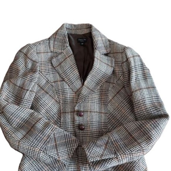 Cropped Blazer - Brown Tweed - Chapter One - Petite 10P - Picture 5 of 6